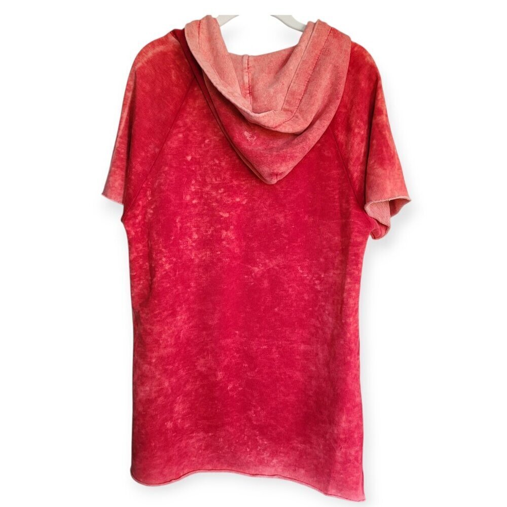 Cotton Citizen Tomato Red Hooded Mini Dress Small 100 Percent Cotton - Picture 3 of 11